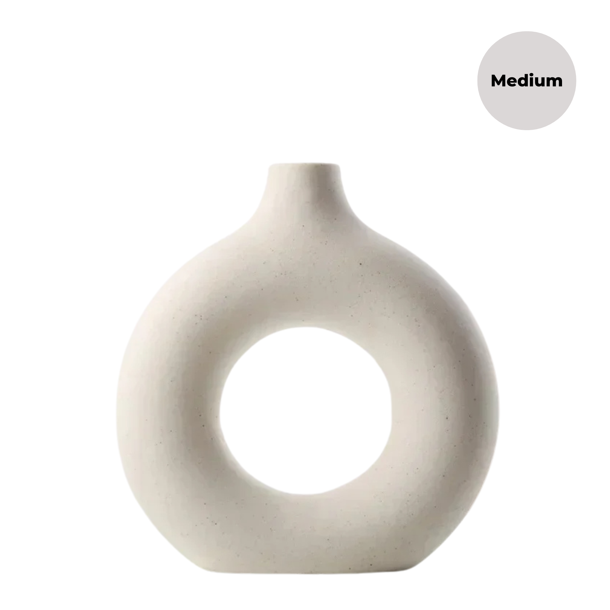 Nordic Donut Ceramic Vase